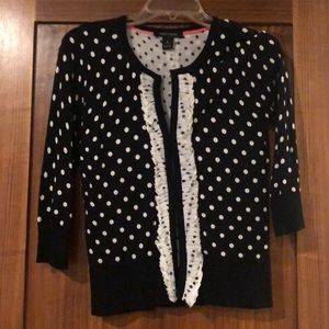 Polka dot black and white sweater